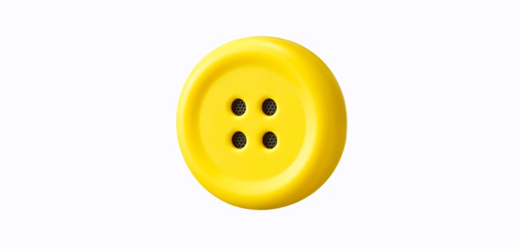 ペチャットのぬいぐるみに付ける黄色いボタン