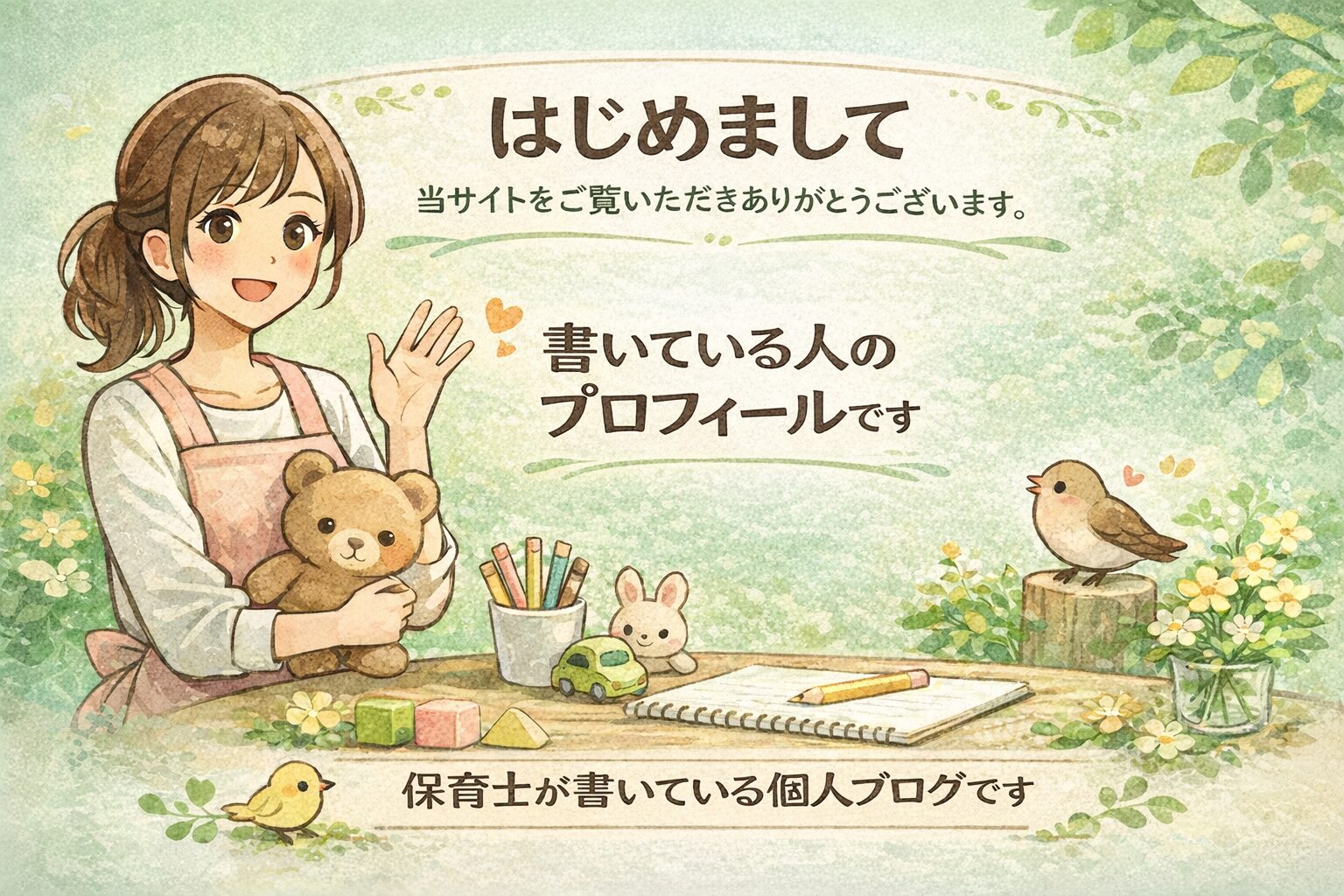 書いている人のプロフィールです。